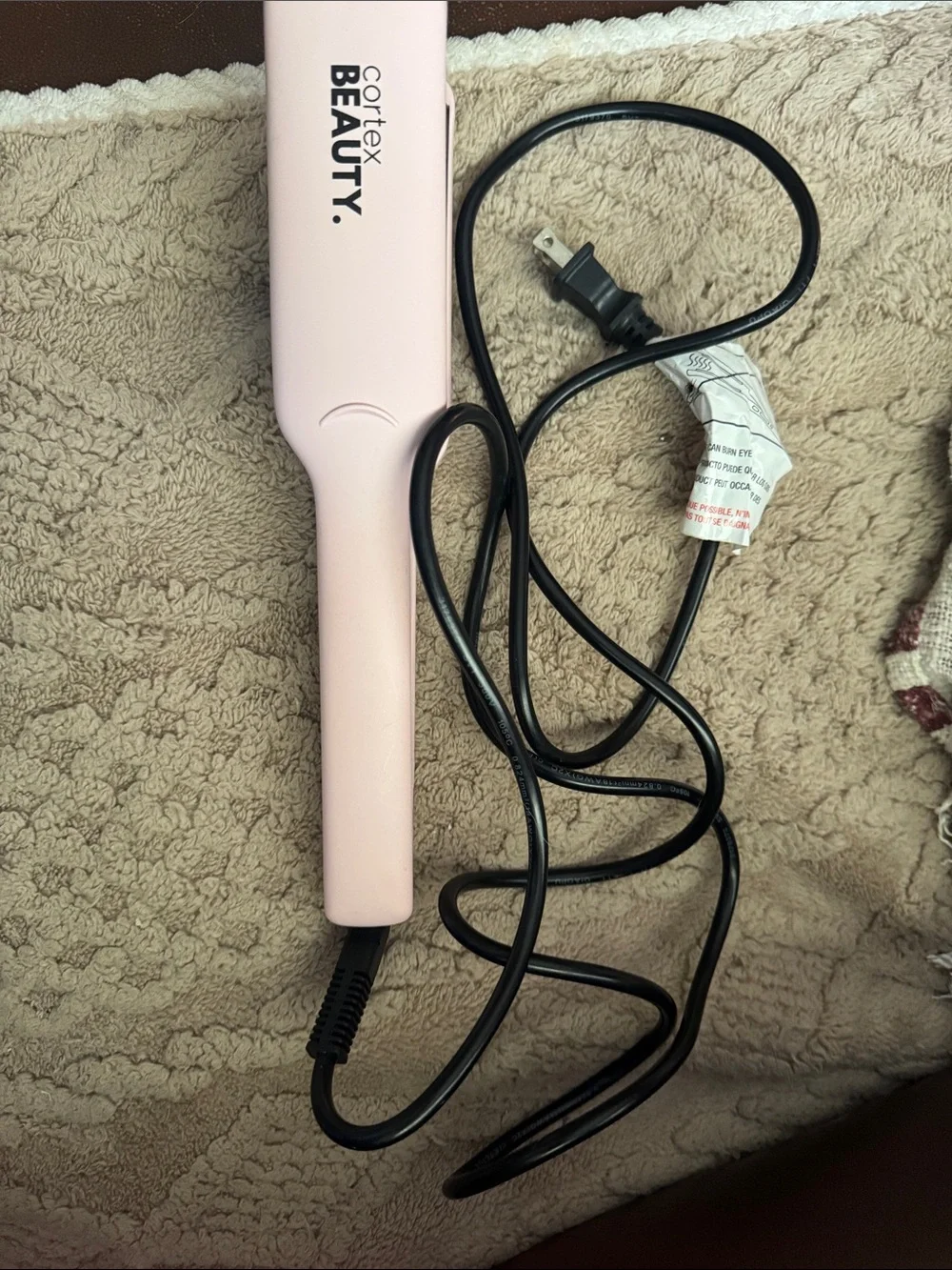 Pink Ceramic Hair Straightening Brush - Smooth Styling